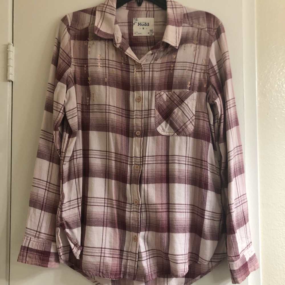 Lavender Long Sleeve Flannel